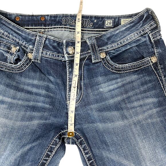 Miss Me Boot Cut Jeans JP5745B3 Mid Rise Medium Wash Denim Pants Women's 28 - Picture 8 of 14